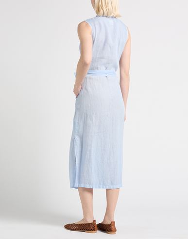 Woman Midi dress Sky blue Size 10 Linen