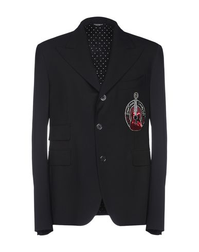 Man Blazer Black Size 38 Virgin Wool, Elastane