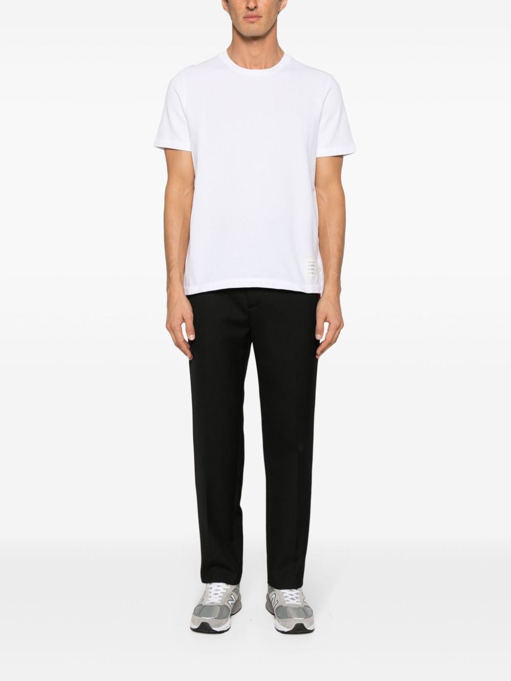 Center-Back Stripe Piqué Tee
