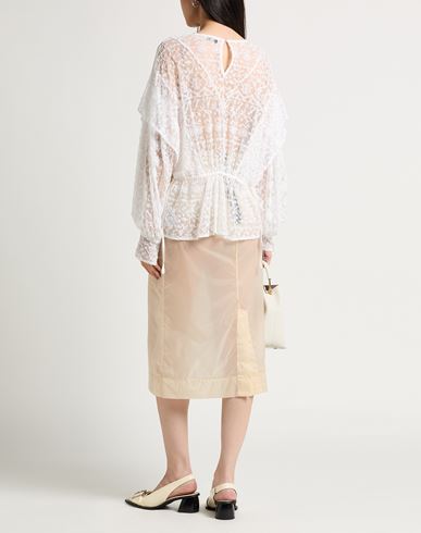 Woman Top White Size M Viscose, Polyamide, Polyester