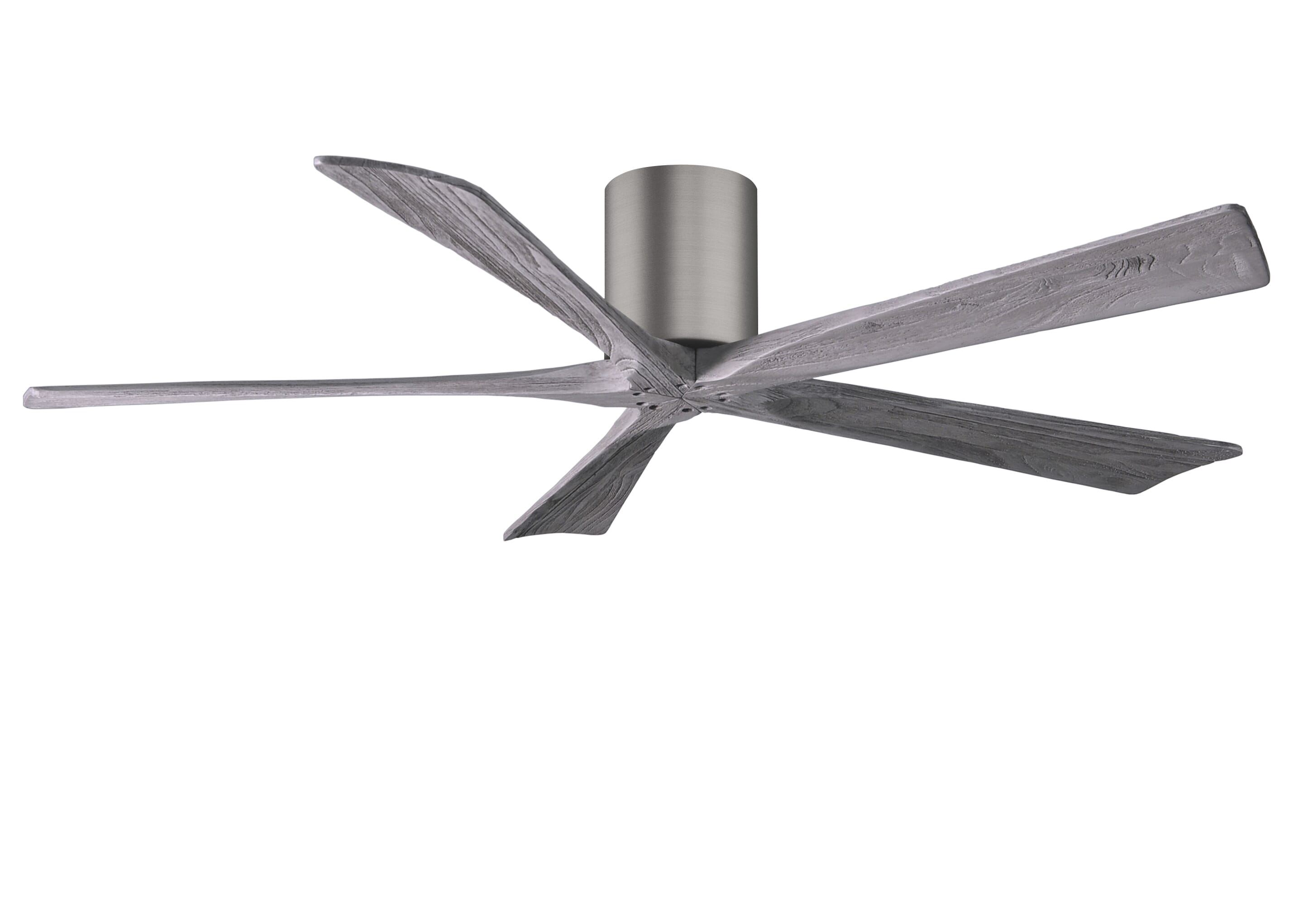 Irene 6-Speed " Ceiling Fan in Brushed Pewter with Barnwood Tone blade