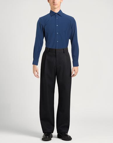 Man Shirt Midnight blue Size 15 ½ Polyester, Elastane