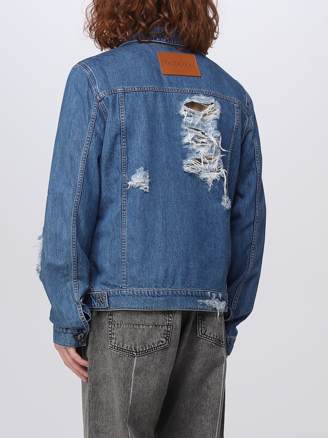 Jacket Men color Denim