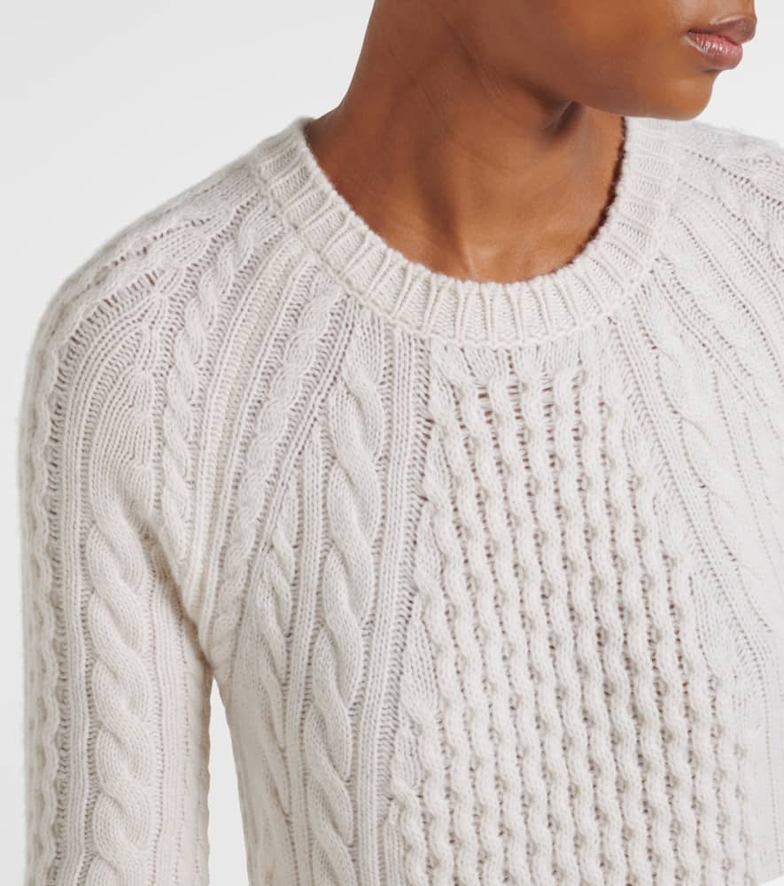 Nyla cable-knit cashmere maxi dress