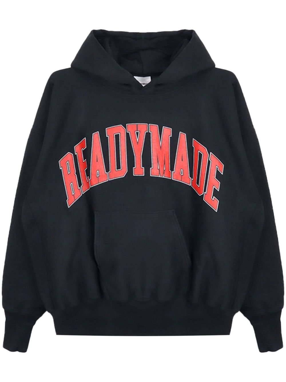 Logo-print hoodie - Black