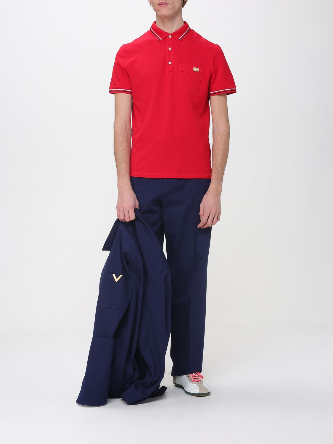 Polo Shirt Men color Red