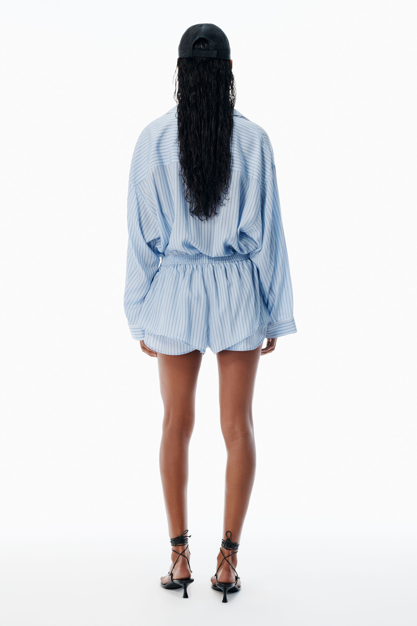 Women's Blue Pre-Styled Pajama Romper