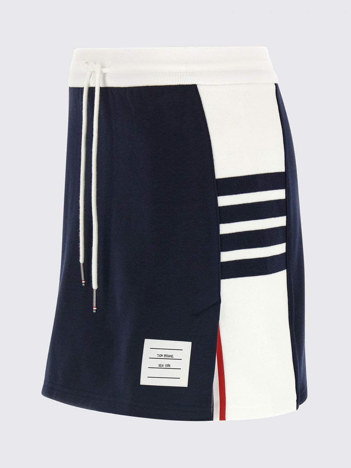 4 Bar-stripe mini skirt - Blue