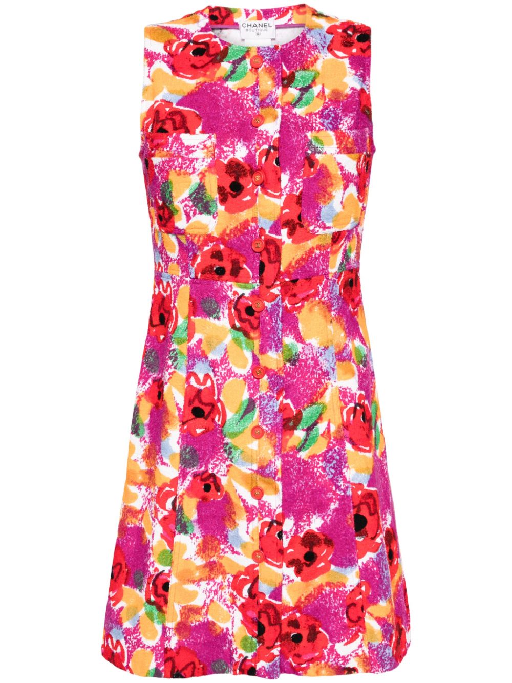 1997 floral-print cotton minidress - Multicolour