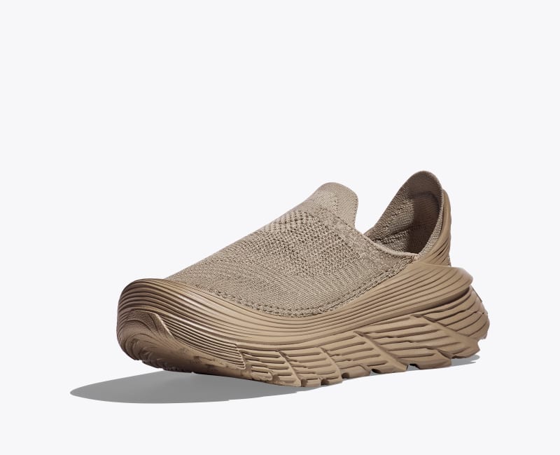 HOKA Restore TC Shoes in Dune/Oxford Tan