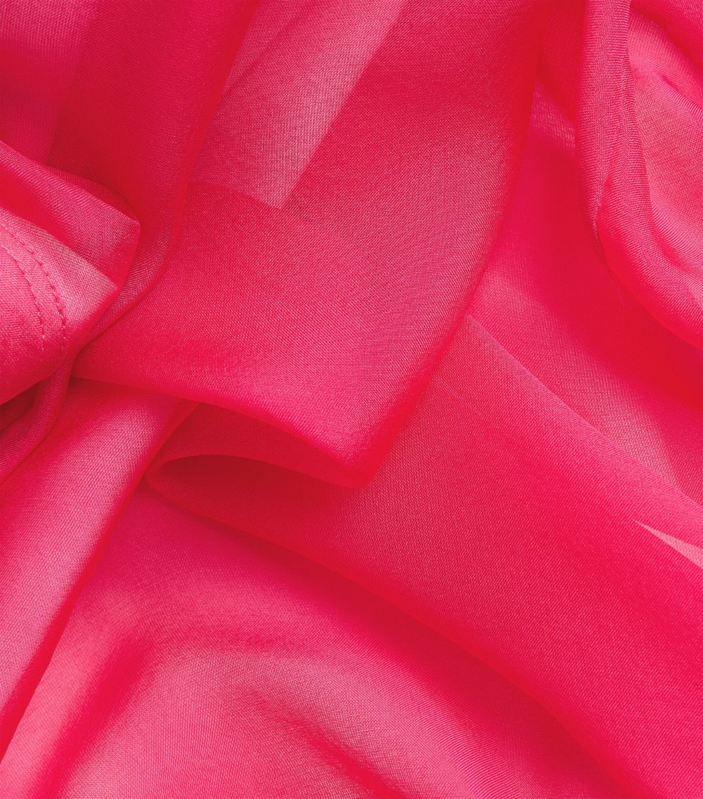 Silk Bubble-Hem Mini Dress