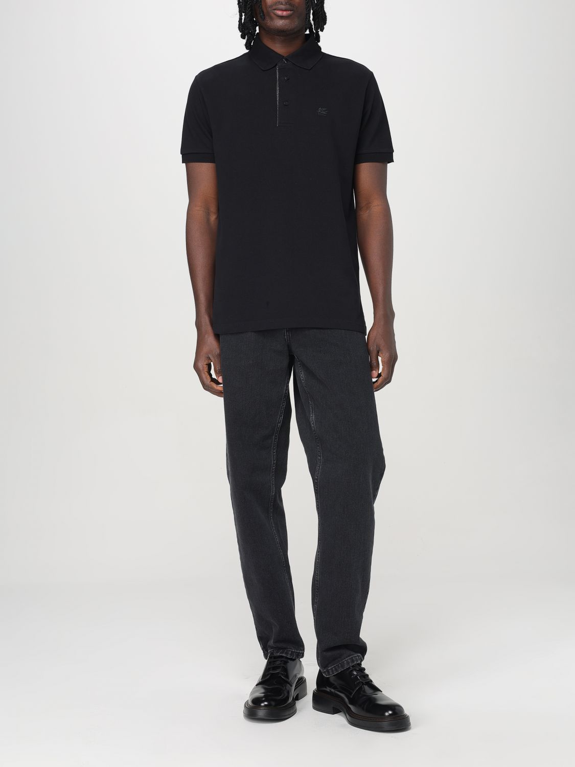 Polo Shirt Men color Black