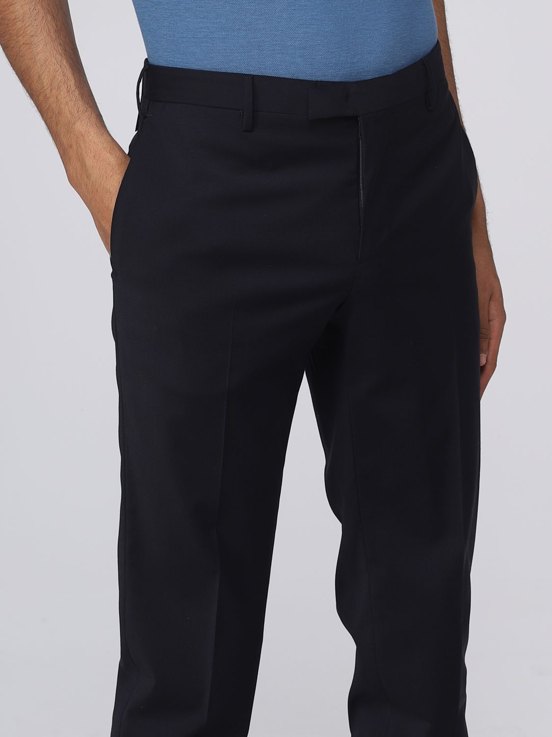 Pants Men color Blue