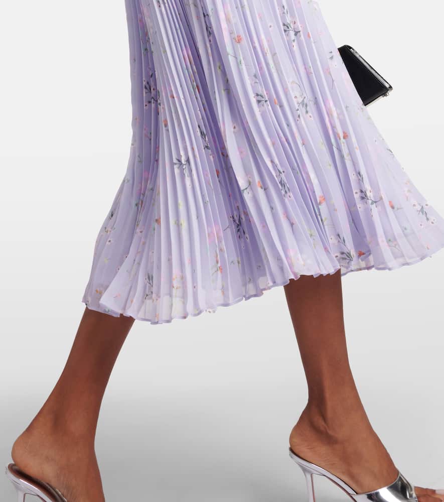 Self Portrait | Self-Portrait Floral chiffon bustier midi dress | Realry