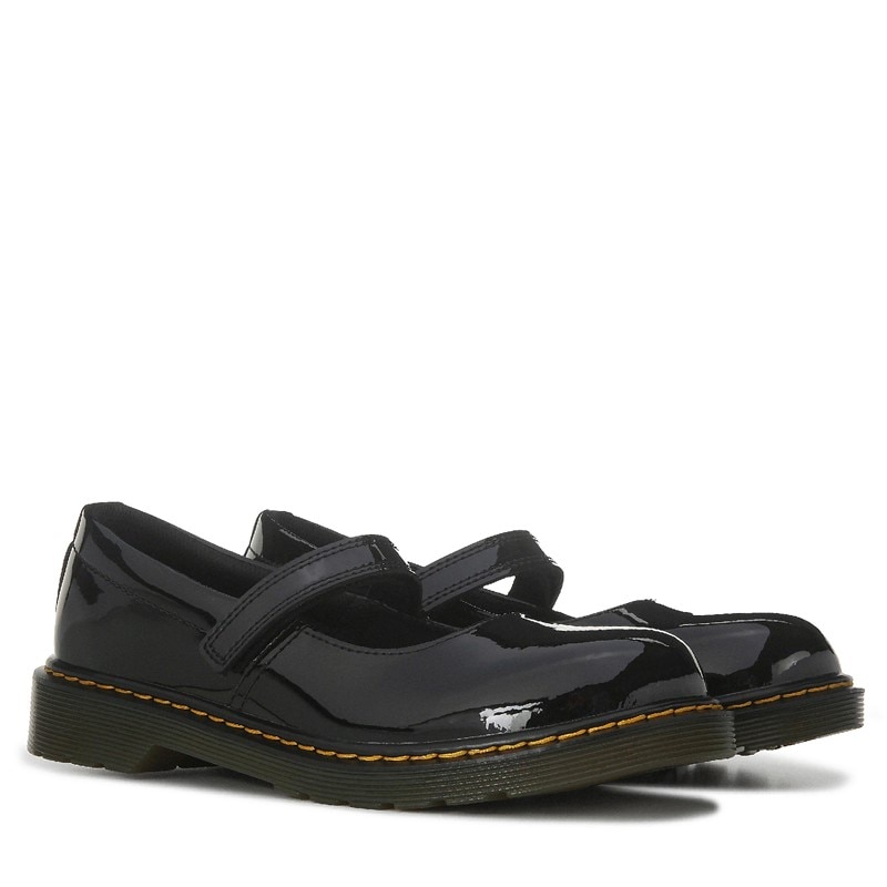 Kids' Maccy Mary Jane Ballet Flat Big Kid Shoes (Black Patent)