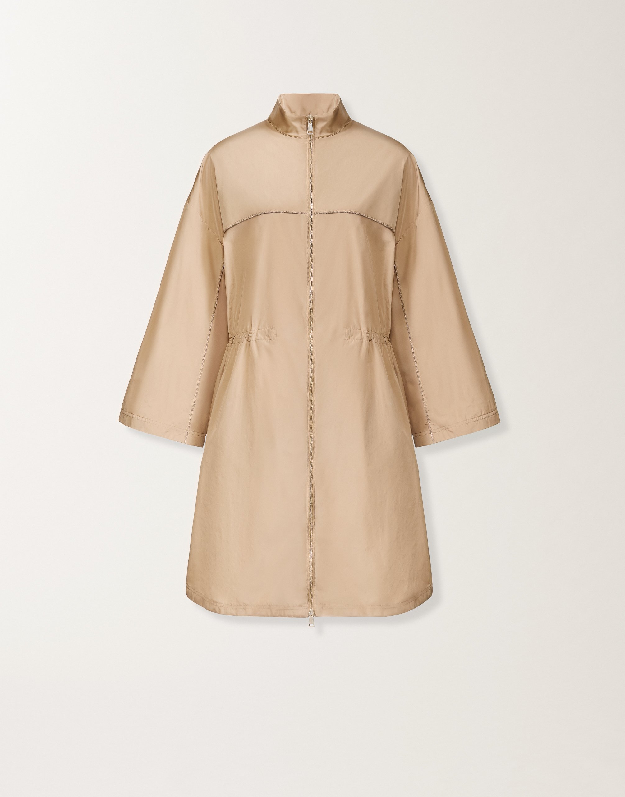 Technical taffeta parka, maple