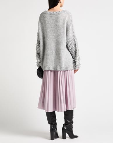 Caractère Woman Sweater Grey Size L Polyacrylic, Polyester, Wool