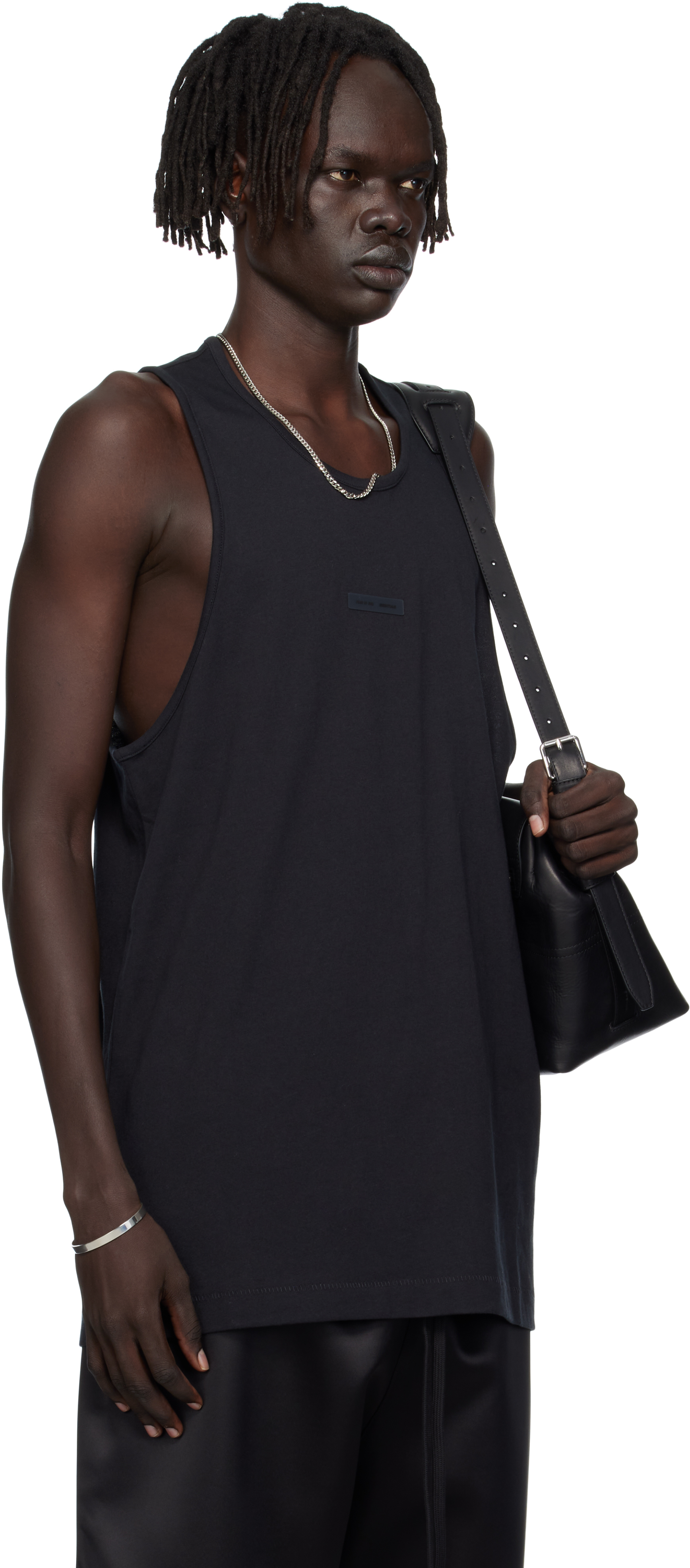 Black Vintage Fit Tank Top