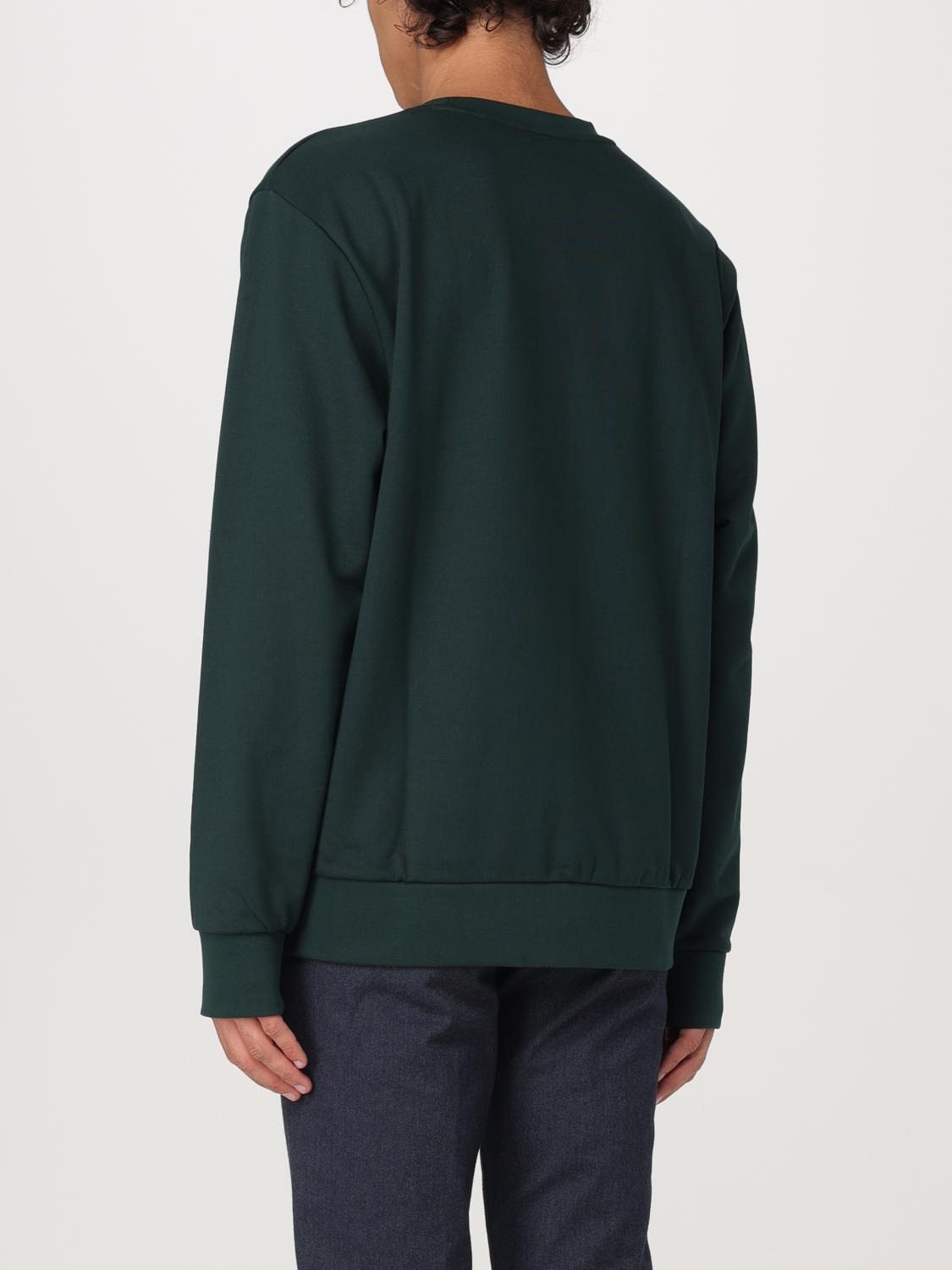 Flocked-logo sweatshirt - Green