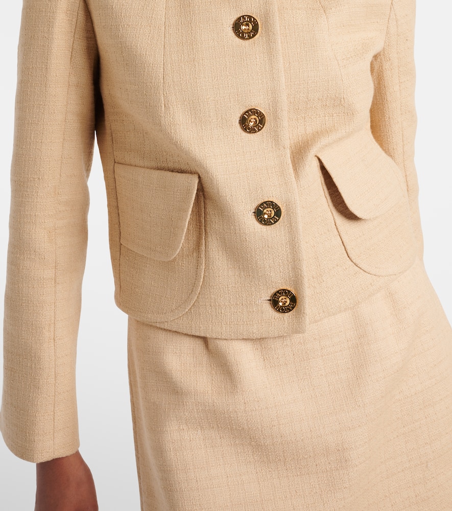 Cotton-blend tweed jacket