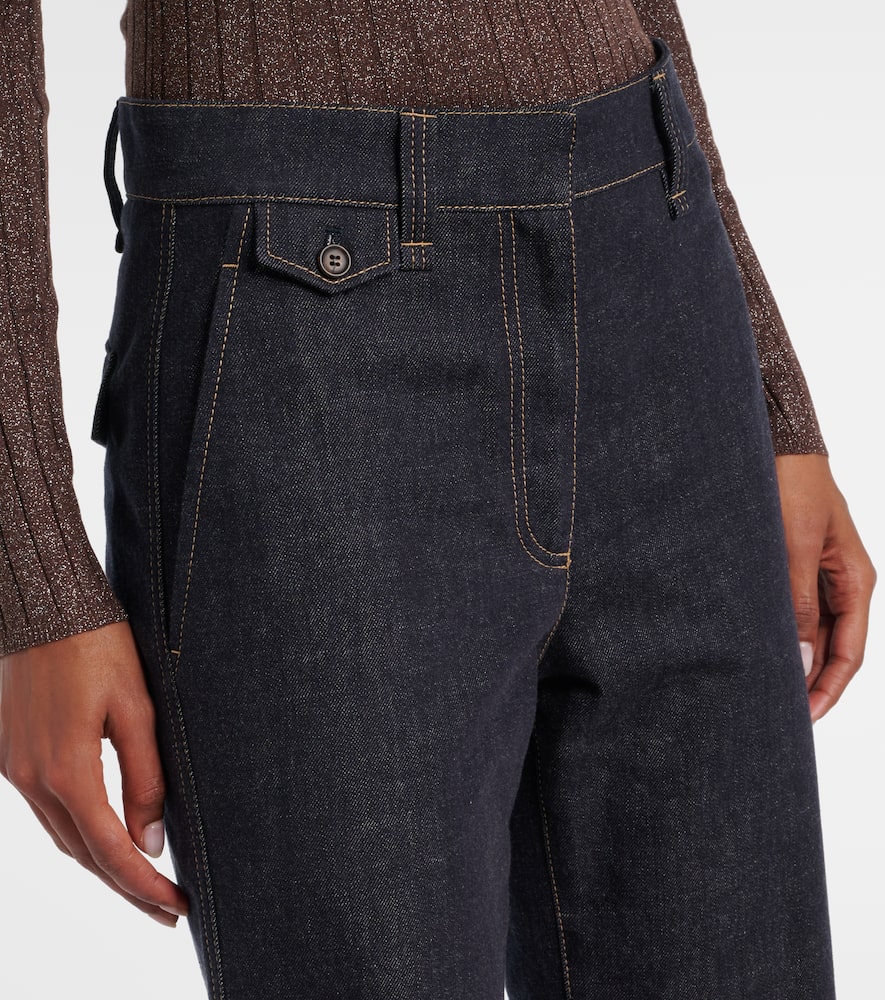 High-rise wide-leg jeans