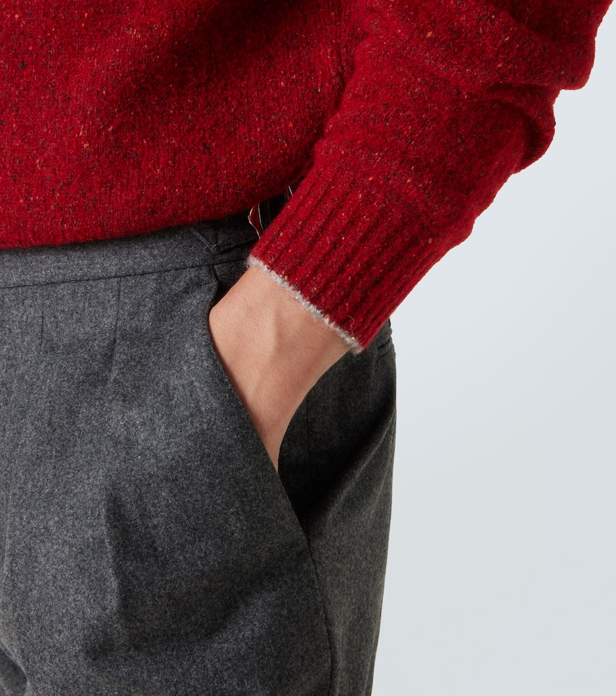 Wool, silk and cotton-blend sweater