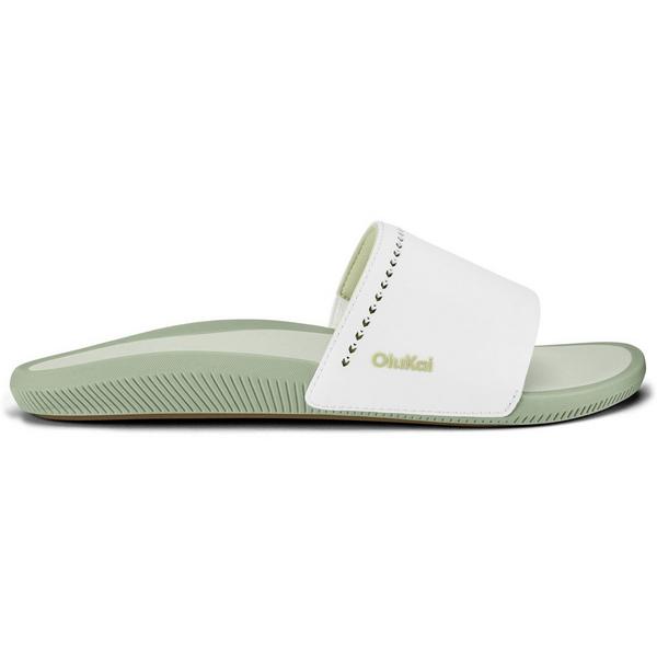 Women's Ulele Slide Sandals 7 Bright White/Tapa
