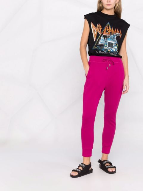 Icon-print track pants