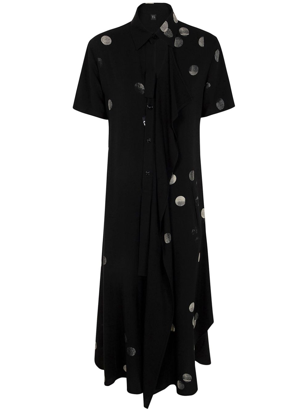Polka-dot dress - Black