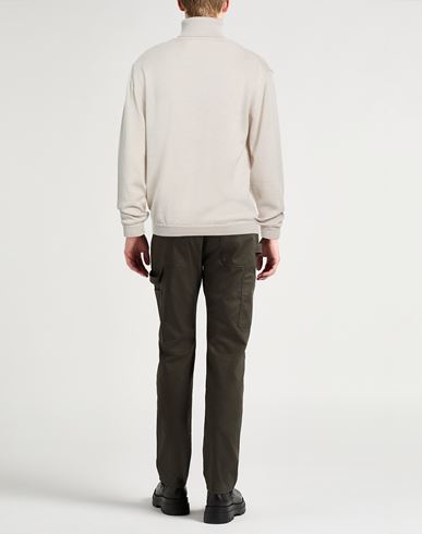Man Turtleneck Light grey Size L Merino Wool
