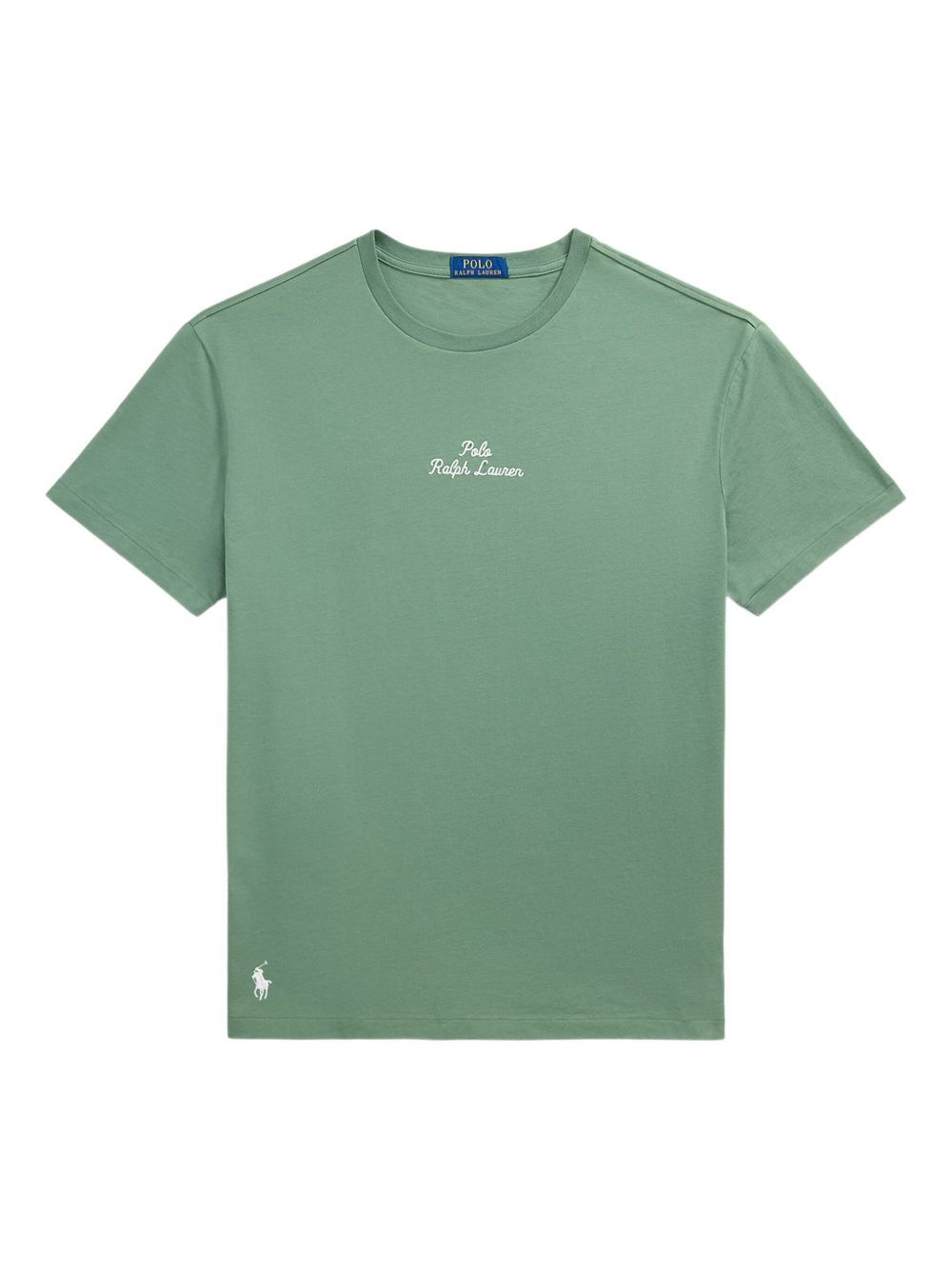 Embroidered-logo T-shirt - Green