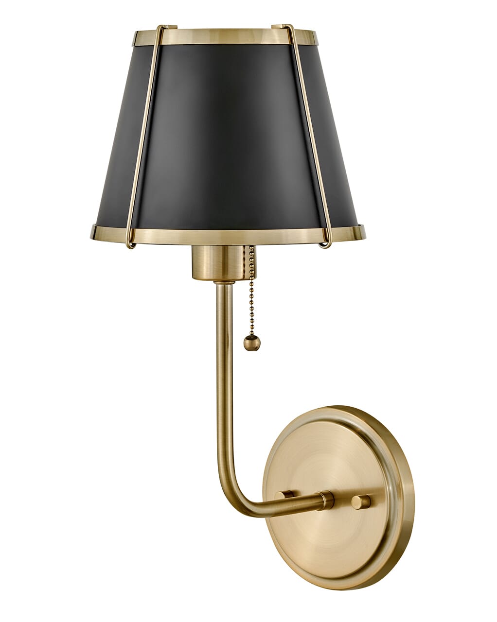Warm Brass LED Wall Sconce from the Clarke Collection