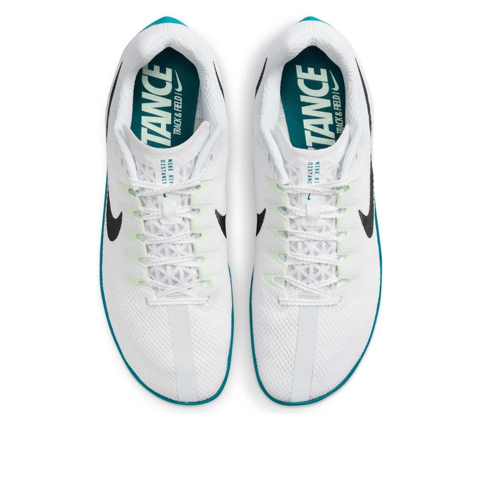 Air Zoom Rival Distance Spikes 'White Bright Spruce Vapor Green Black'