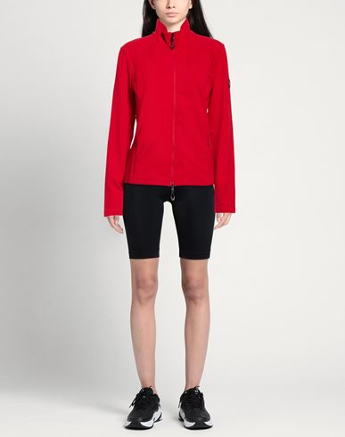 Woman Sweatshirt Red Size L Polyester, Elastane