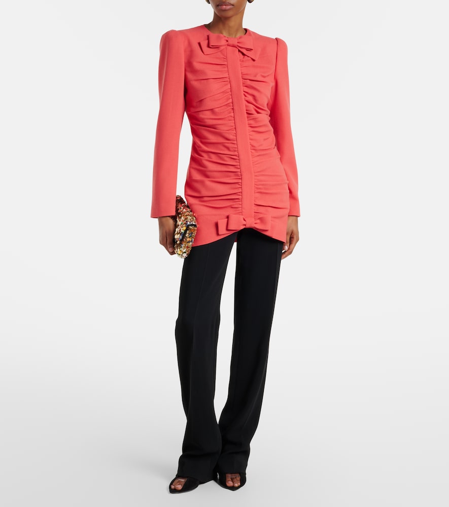 Crêpe straight pants