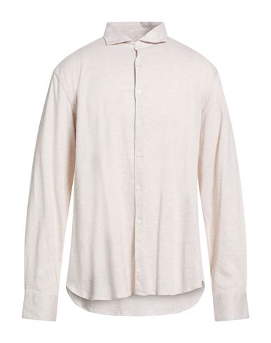 Man Shirt Beige Size S Cotton, Linen