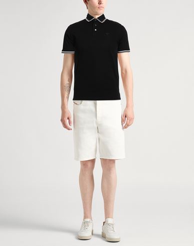 Emporio Armani Man Polo shirt Black Size S Cotton