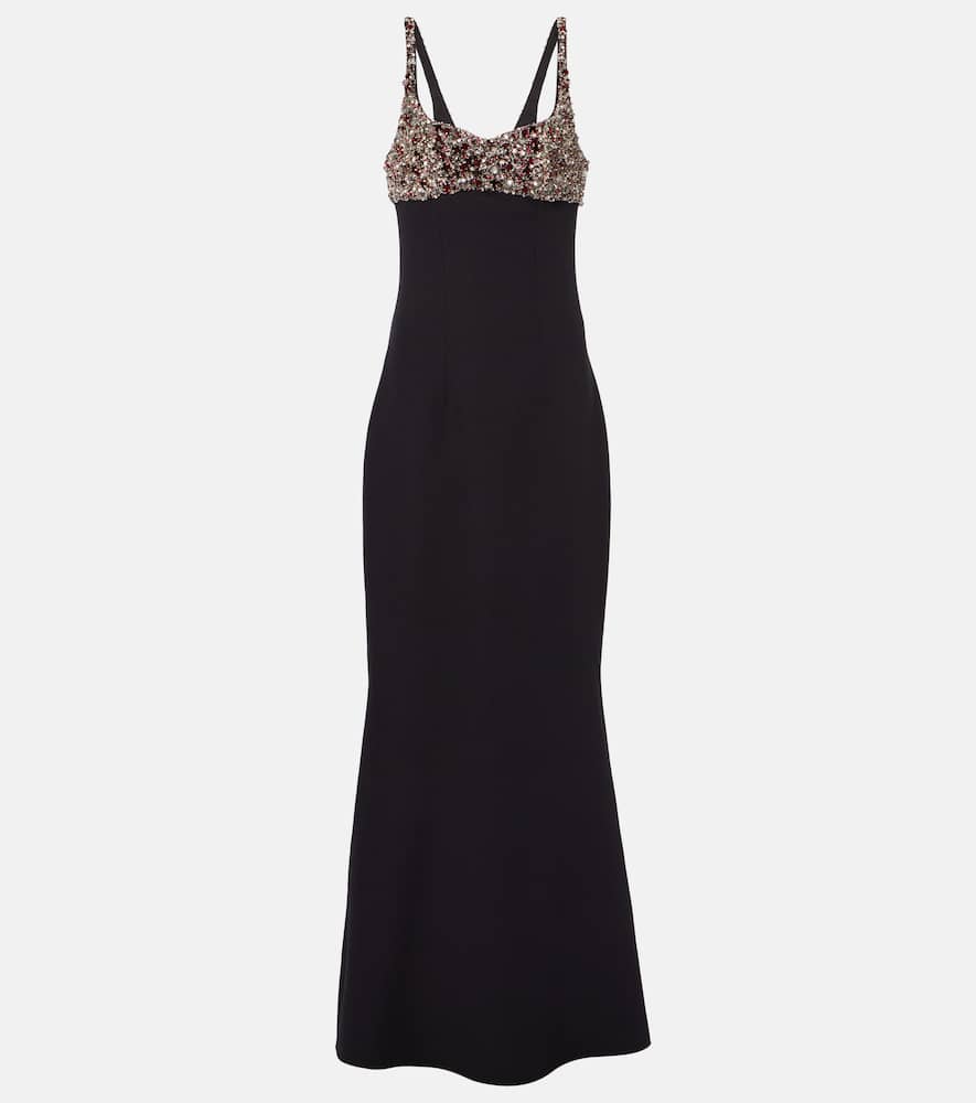 Crystal-embellished gown