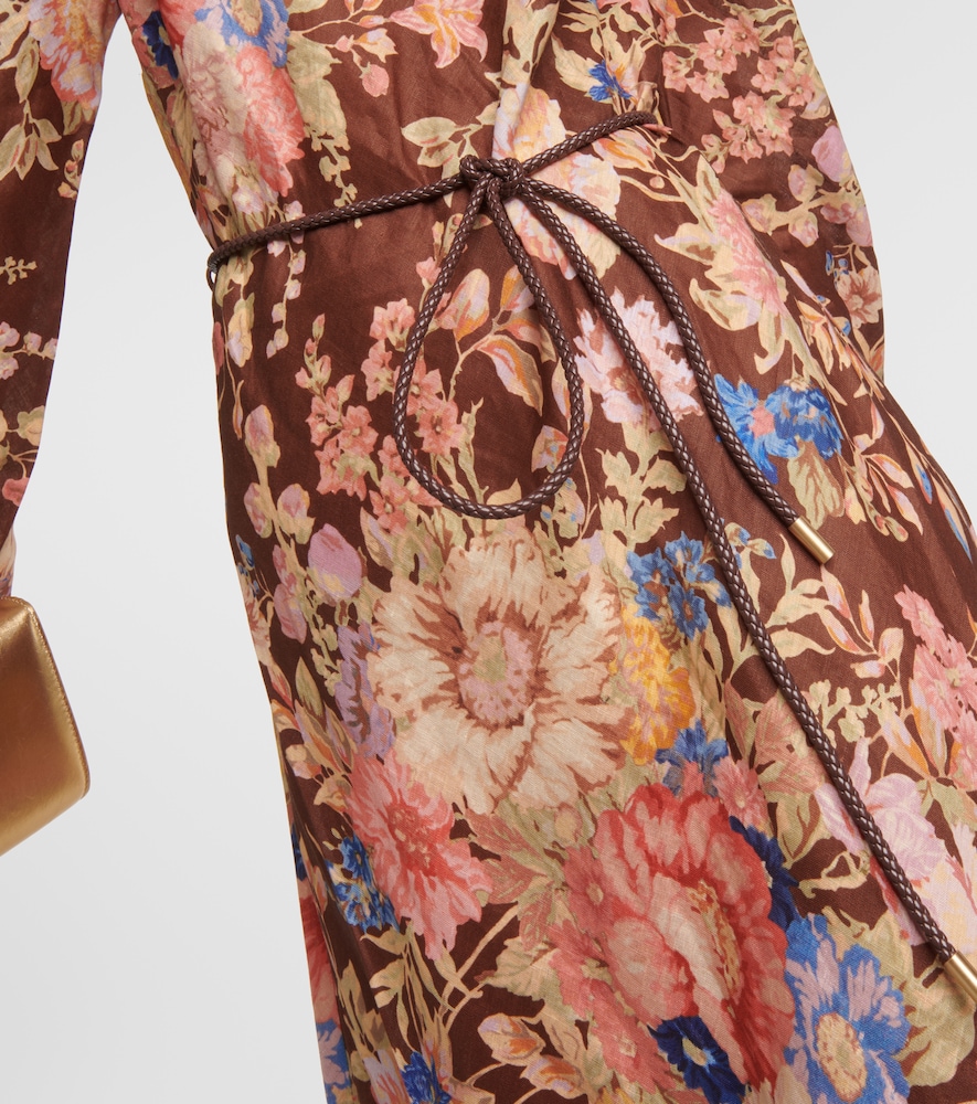 Zimmermann August floral linen maxi dress