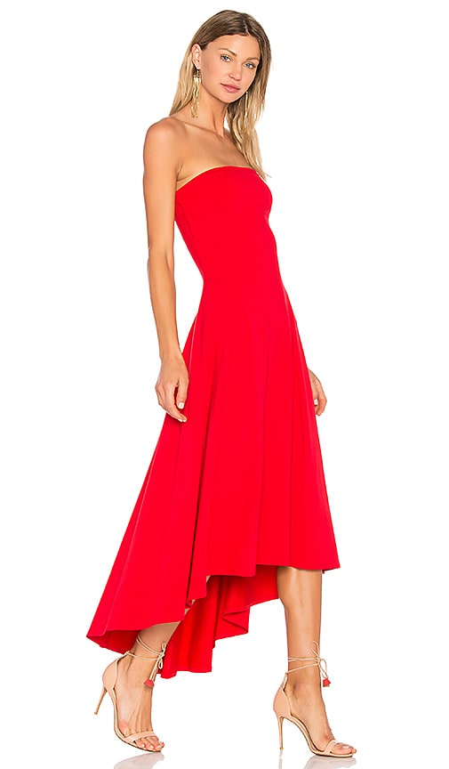Susana Monaco Strapless Hi Low Dress in Red. - XS also in S, M