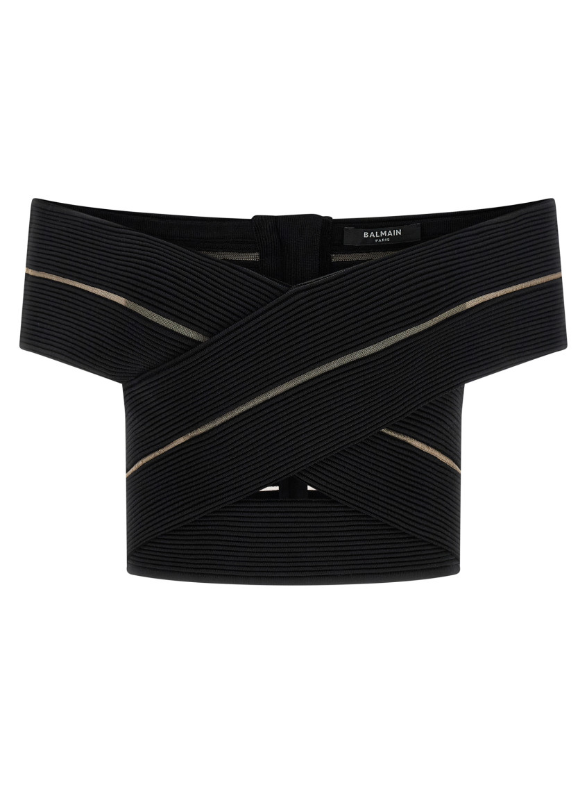 Off-the-shoulder Crop Top
