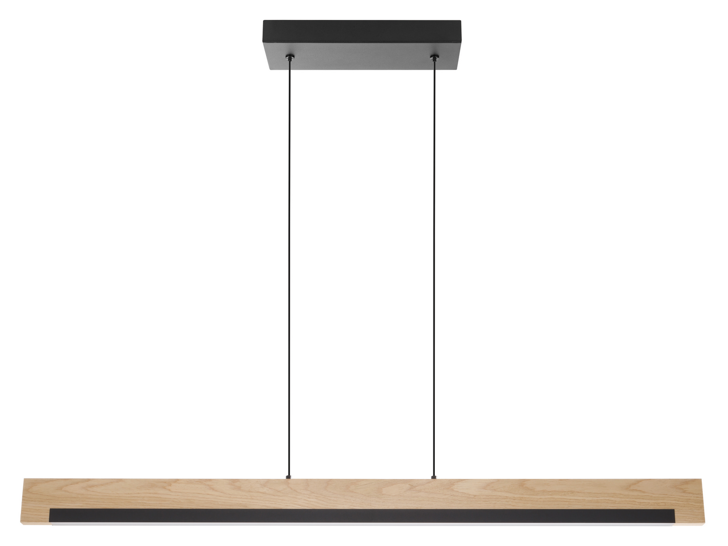 Black, Wood LED Pendant from the Camacho Collection