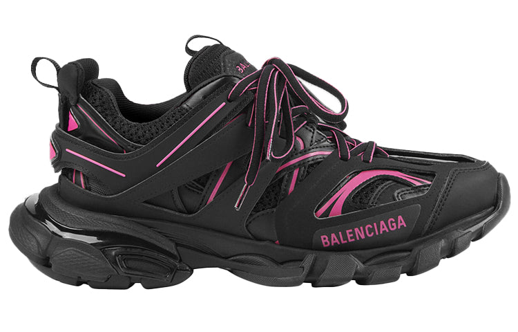 (WMNS) Track Sneaker 'Black Neon Pink'