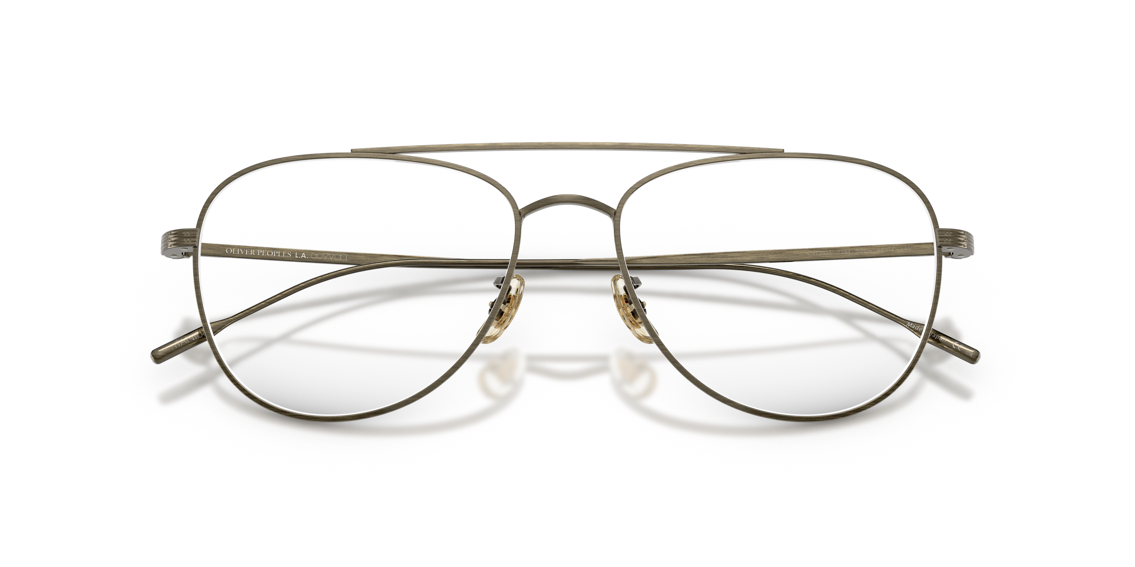 Oliver Peoples Unisex Oliver Peoples OV1363T STILSON 5284 Optische Fassungen Titan Gold Transparent Pilot Norma