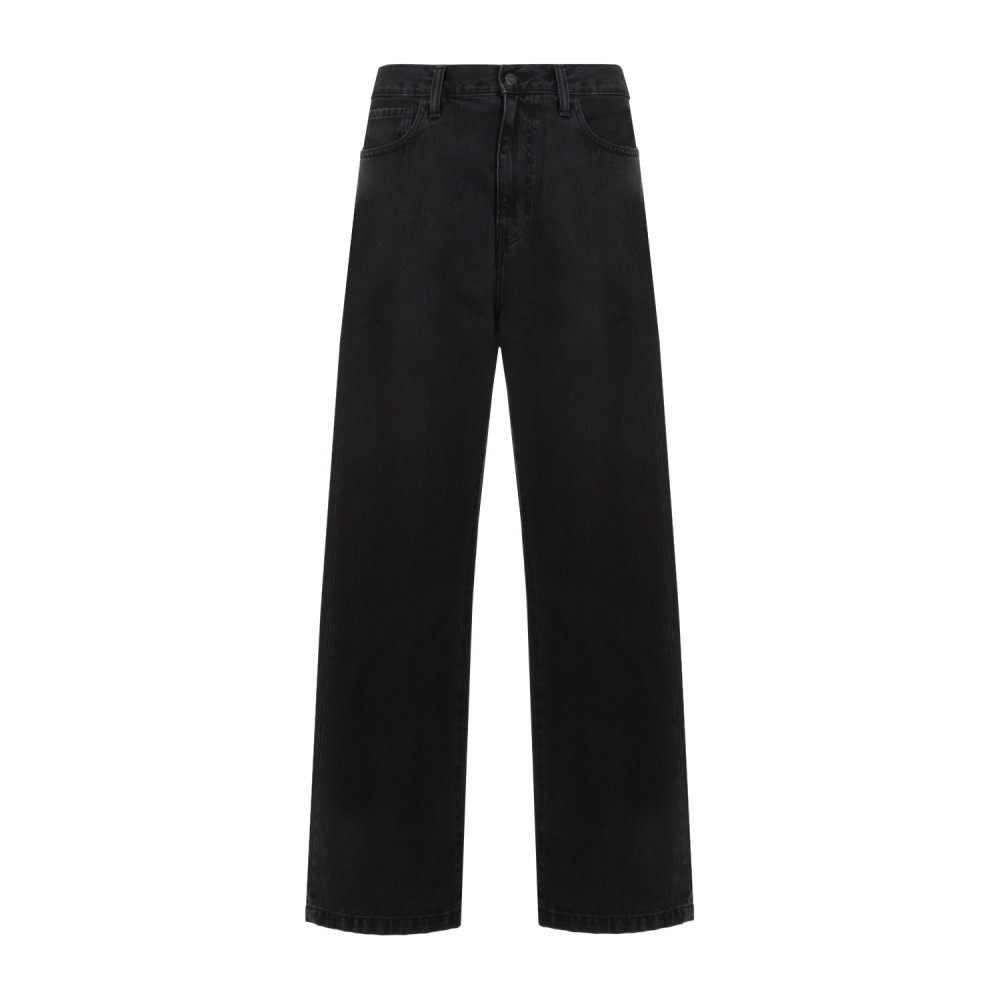 Black Black Logo Pants