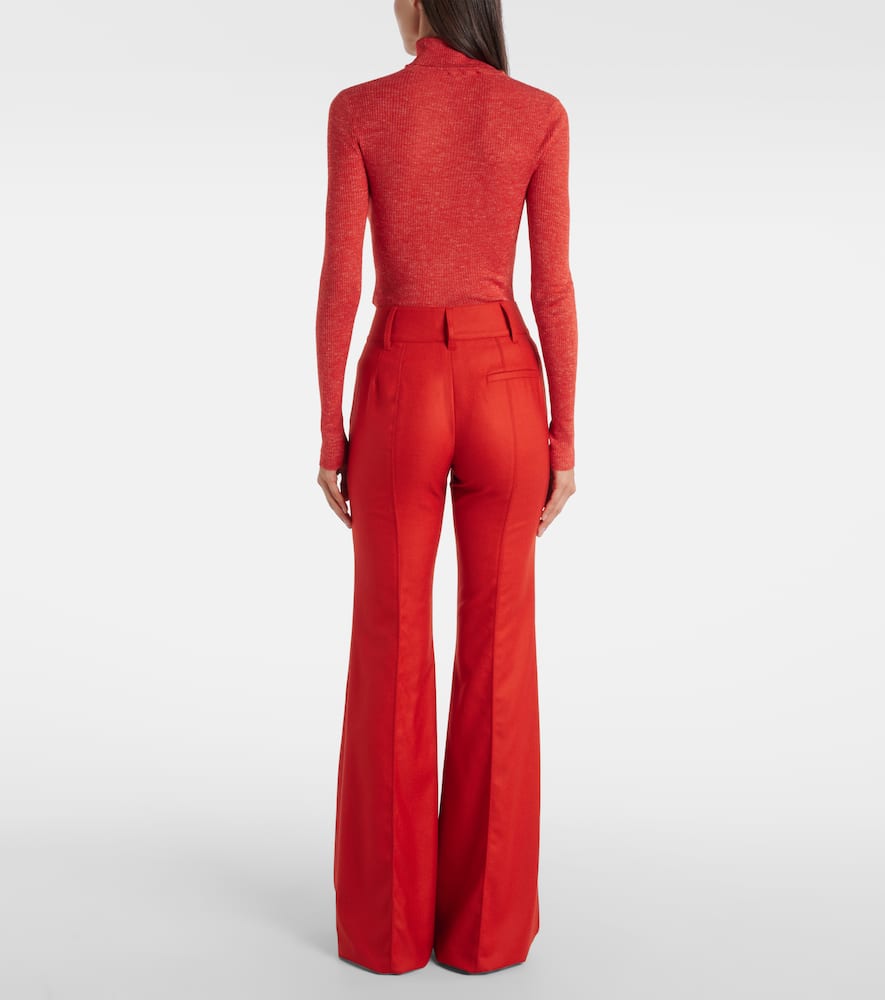 Rhein wool and cashmere flared pants