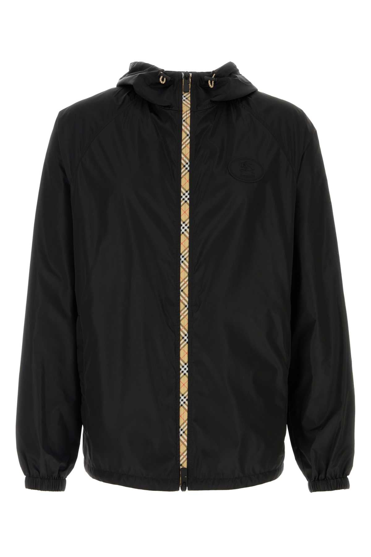Nylon Windbreaker — Black