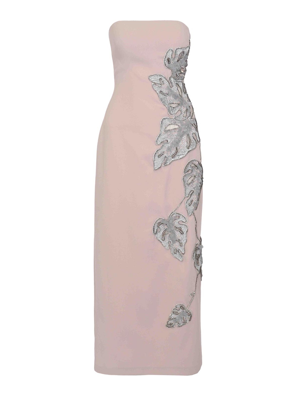Mirabella Dress In Crepe With Rhinestones