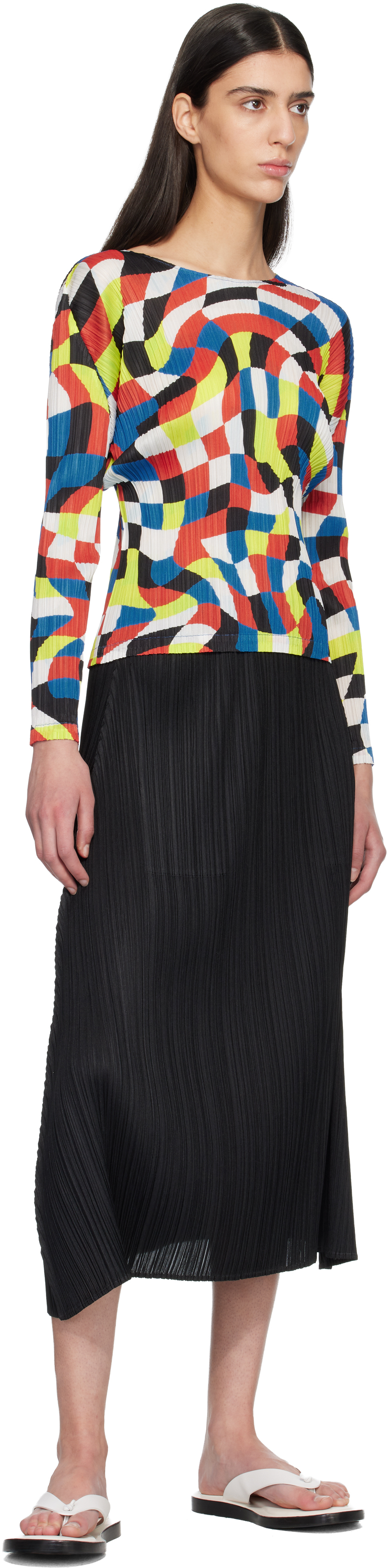 Black Monthly Colors October Maxi Skirt