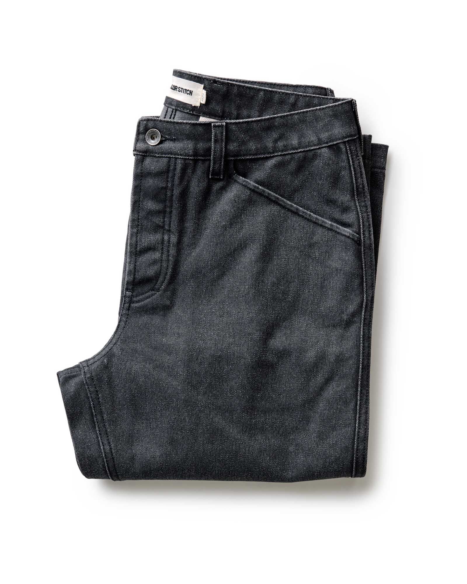 Men's Organic Cotton Camp Pant in Coal Chipped Canvas